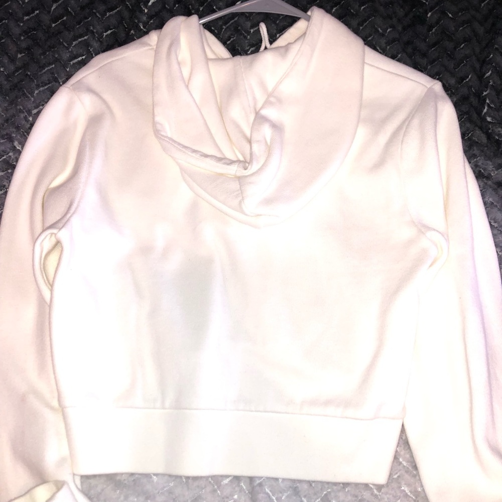 White cropped brandy jacket